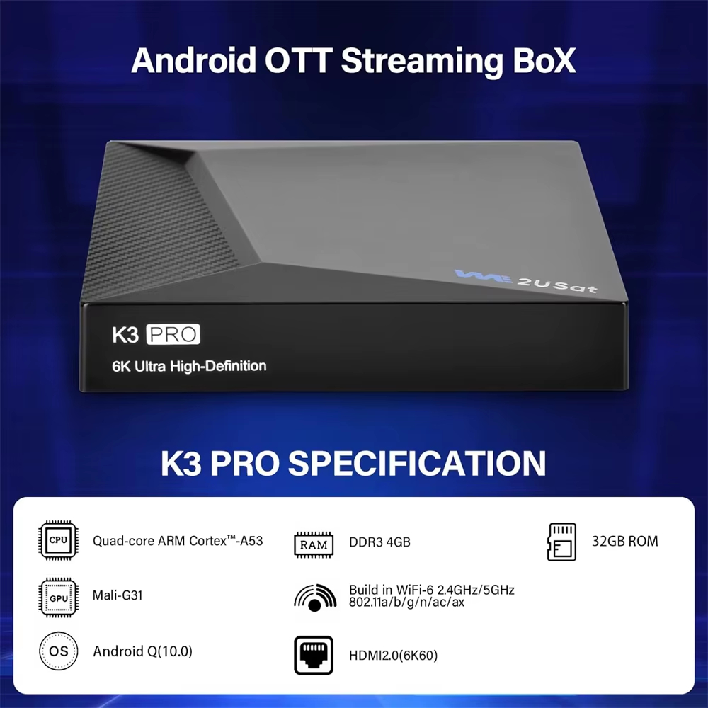 we2usat k3 pro streaming box 6 - Home Cinema Google incelemesi ve fiyatı
