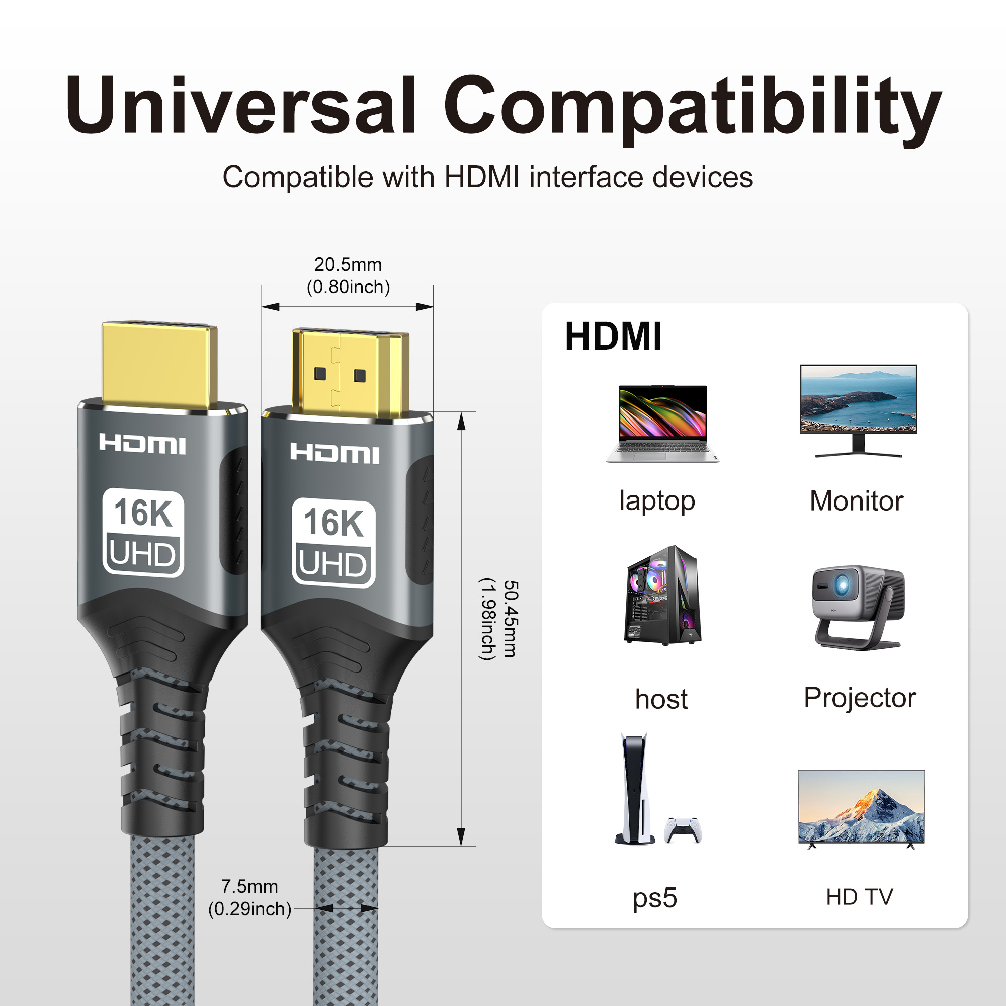 16K HDMI 2.2 Cable 96Gbps 8K@1 - Home Cinema Gaming incelemesi ve fiyatı