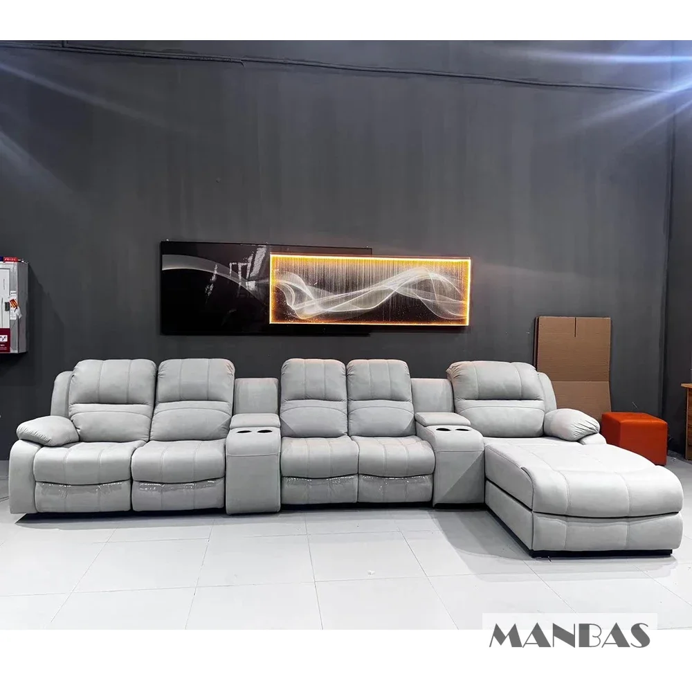 Genuine Leather Manual Electri - Home Cinema Couch incelemesi ve fiyatı