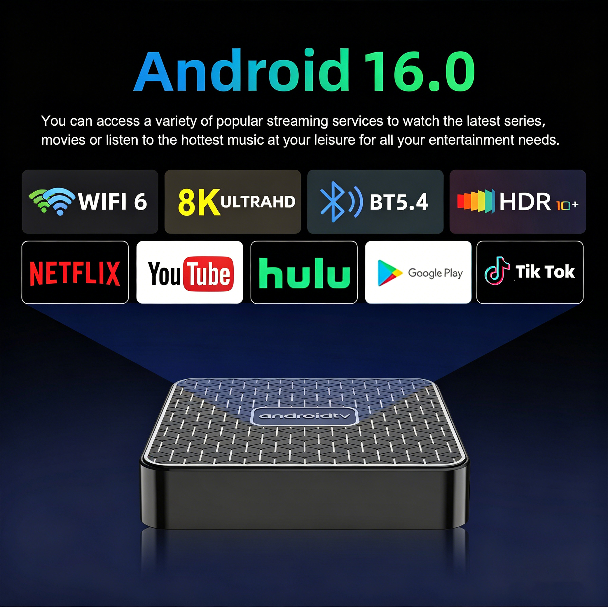 T8s Android 16 Smart TV Box 8G - Home Cinema Google incelemesi ve fiyatı
