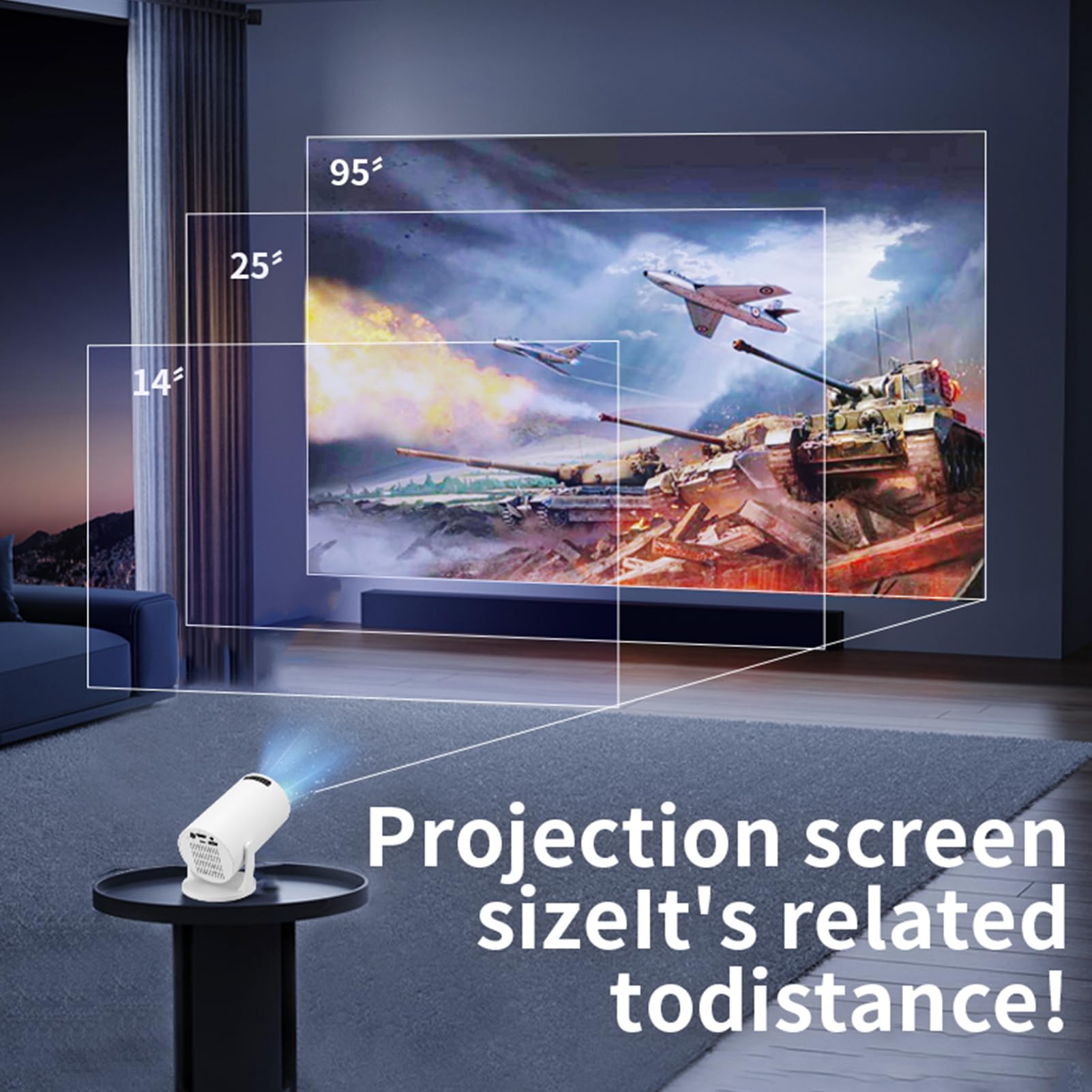 M5 8K Wifi 6 Projector Ultra H - Home Cinema Gaming incelemesi ve fiyatı