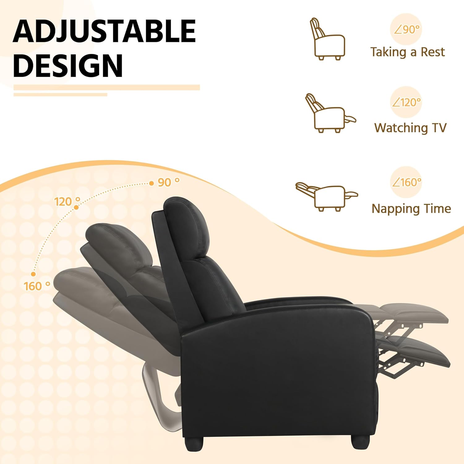PU Leather Recliner Chair, Pus - Home Cinema Couch incelemesi ve fiyatı