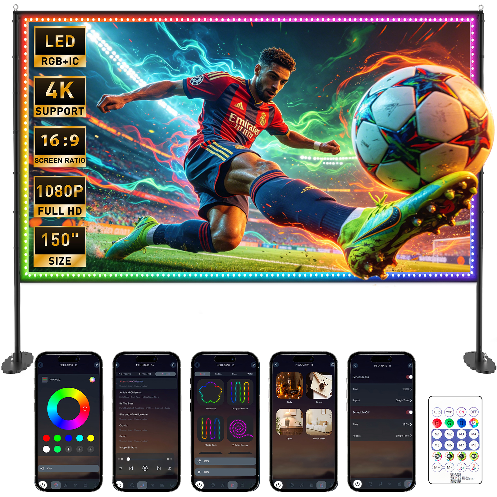 LED Projector Screen with Stan - Home Cinema Events incelemesi ve fiyatı