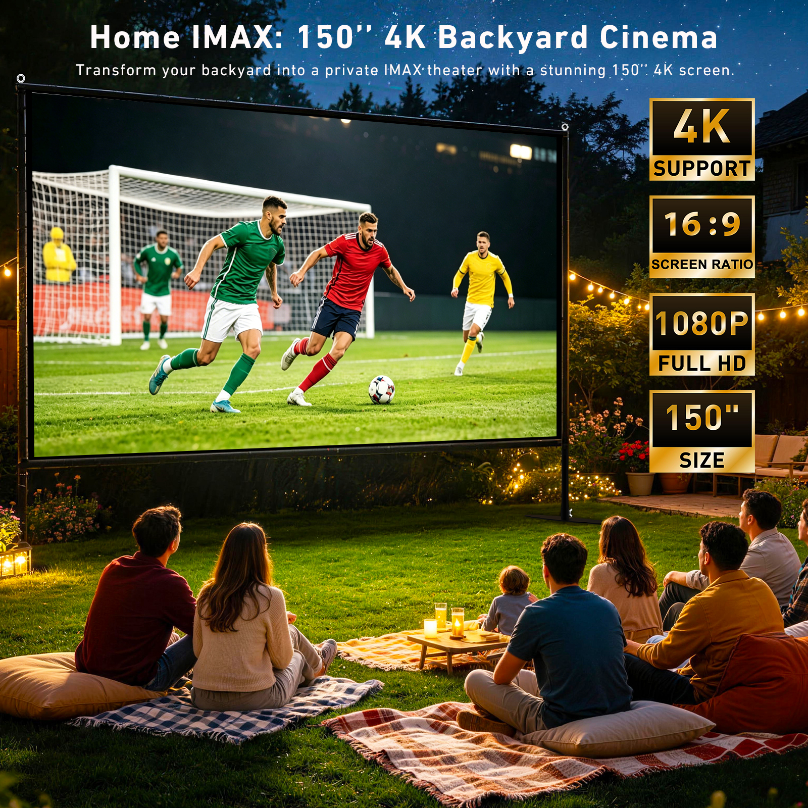 150 inch Projector Screen with - Home Cinema Events incelemesi ve fiyatı