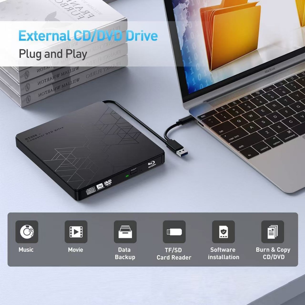 5-in-1 External Blu-ray Drive， - Blu Ray Disc Player incelemesi ve fiyatı
