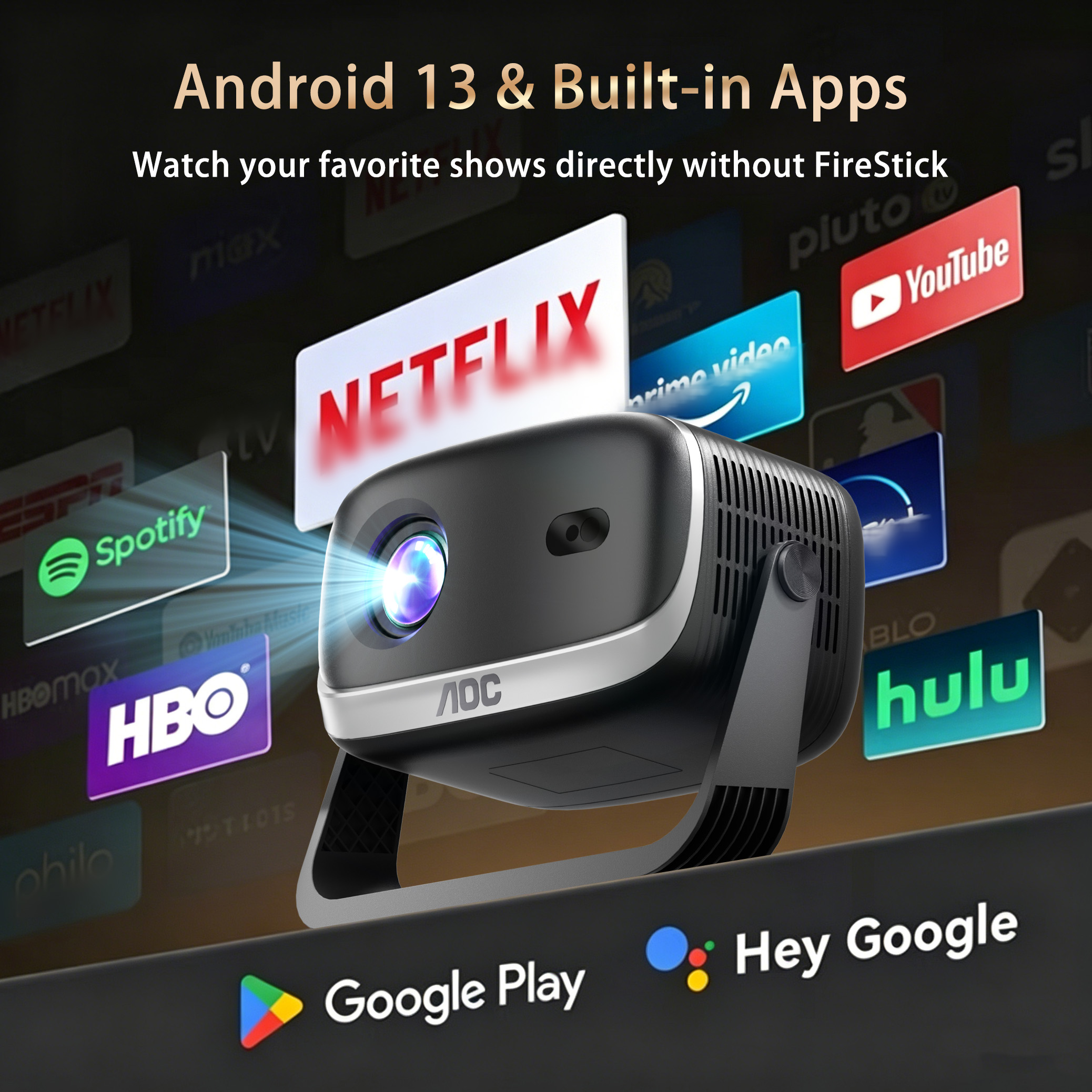 AOC Portable HD Smart Projecto - Home Cinema Gaming incelemesi ve fiyatı