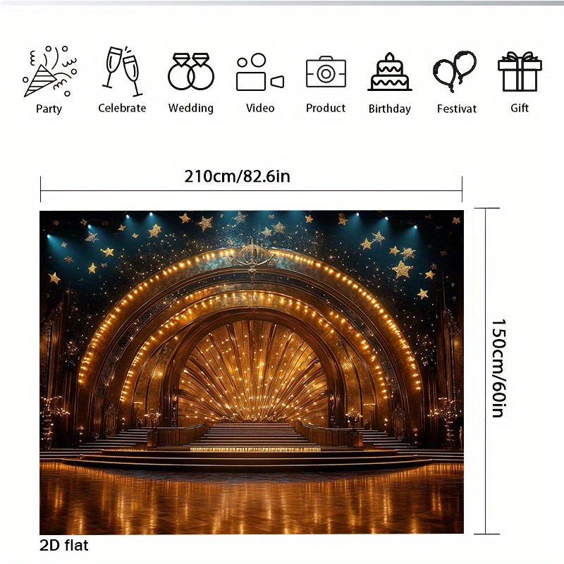 Luxury Golden Theater Stage Ar - Home Cinema Events incelemesi ve fiyatı