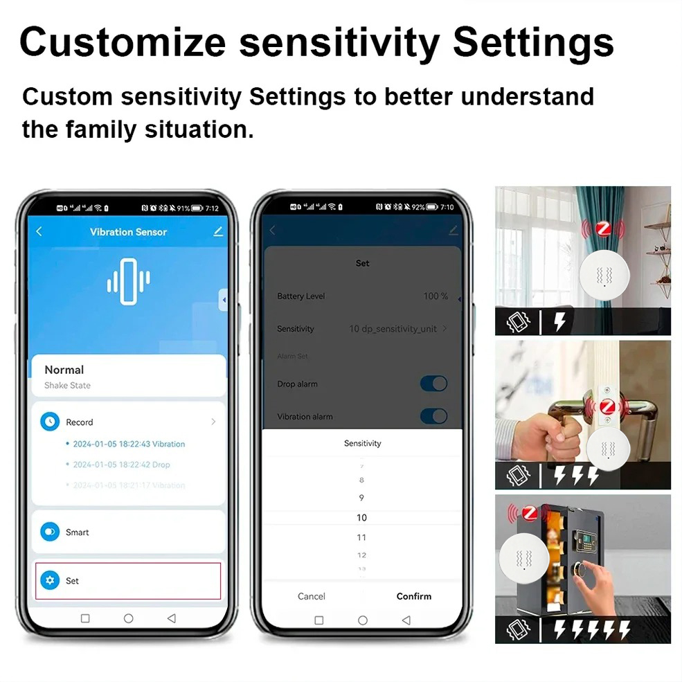 Tuya ZigBee Smart Vibration &  - Home Cinema Alexa incelemesi ve fiyatı