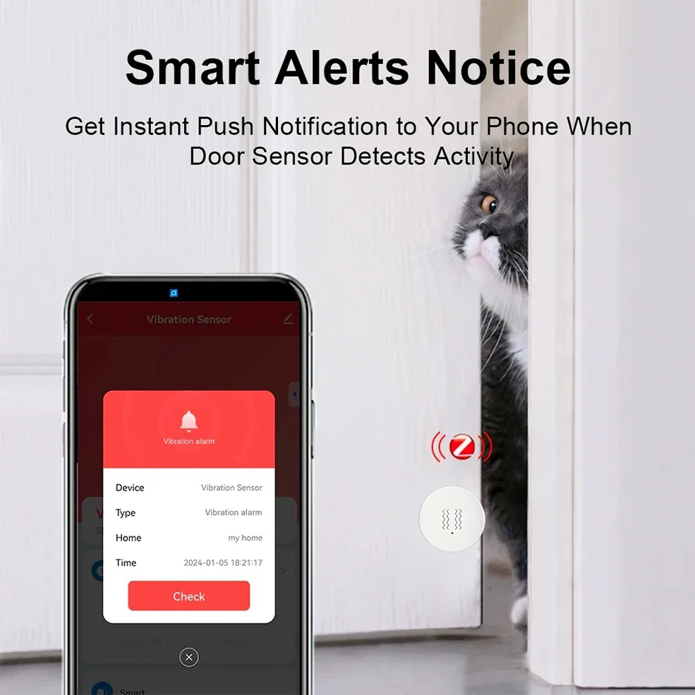 Tuya ZigBee Smart Vibration &  - Home Cinema Alexa incelemesi ve fiyatı
