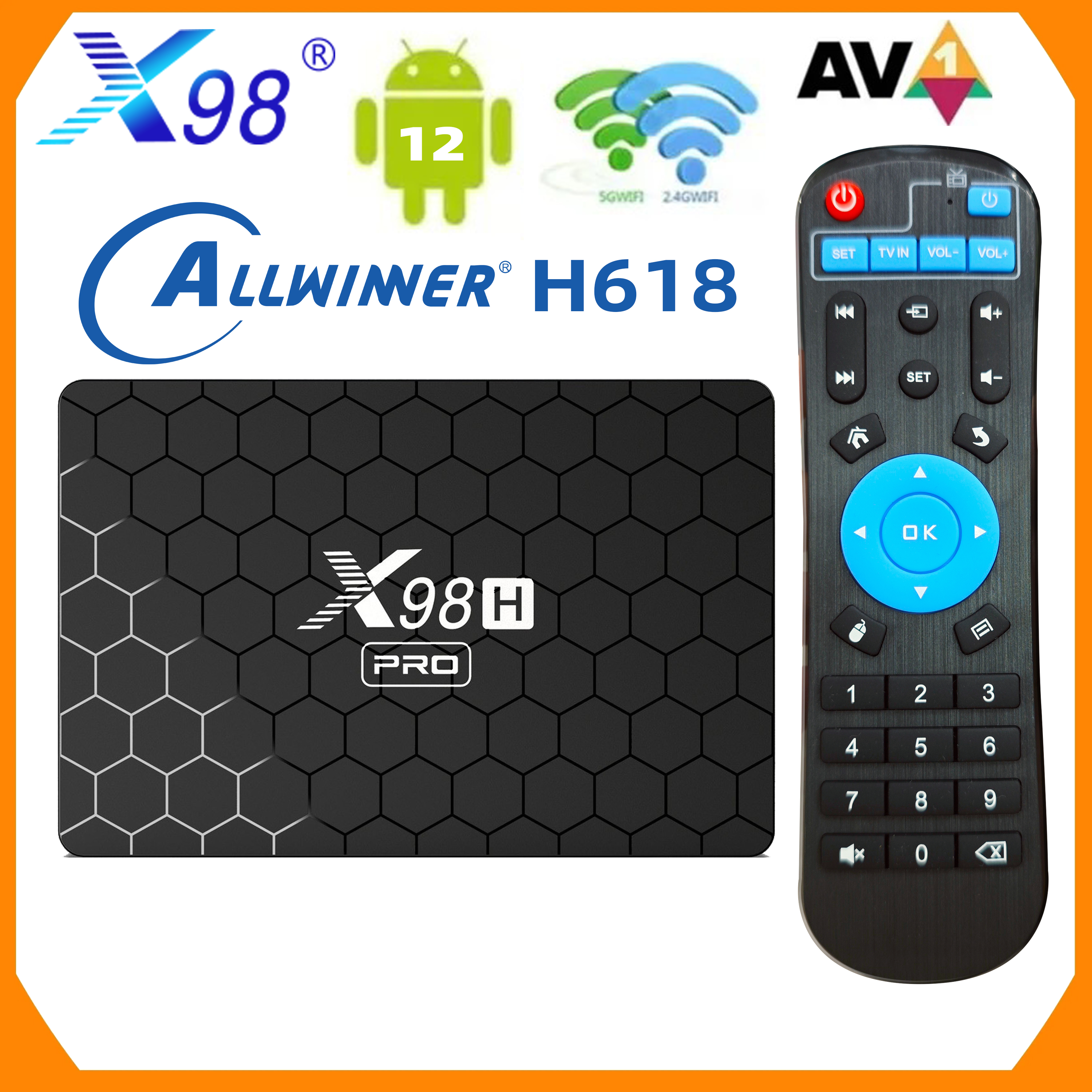 X98H Pro Smart TV Box 6K 2.4&5 - Home Cinema Google incelemesi ve fiyatı