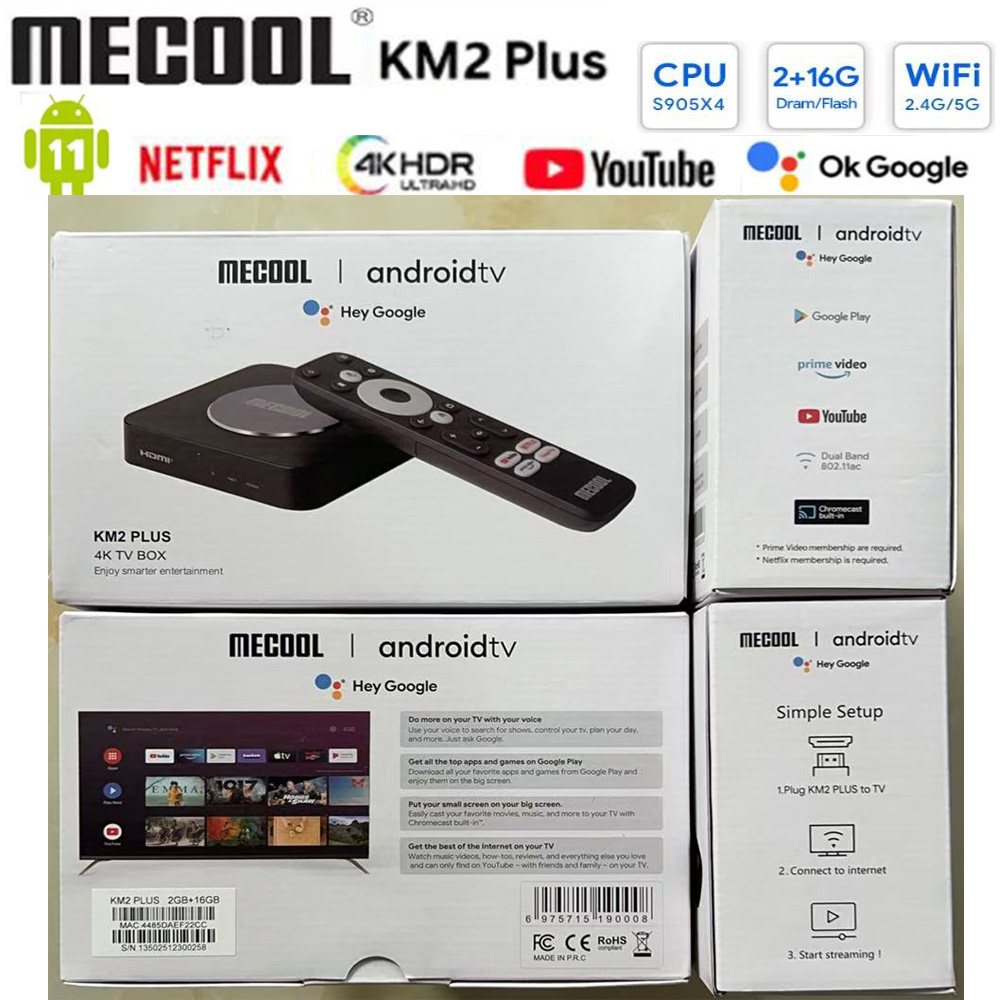 [Genuine]Mecool KM2 Plus/Delux - Home Cinema Google incelemesi ve fiyatı