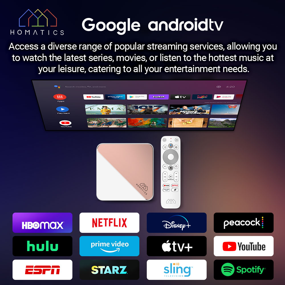 HOMATICS Box R 4K Plus TV Box  - Home Cinema Google incelemesi ve fiyatı