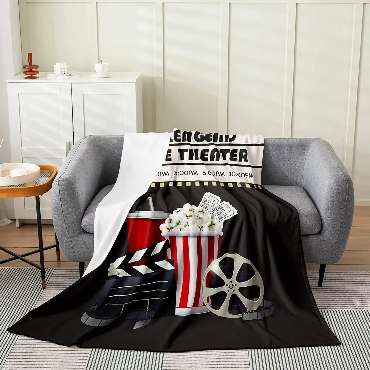 Vintage Cinema Ticket Throw Bl - Home Cinema Couch incelemesi ve fiyatı