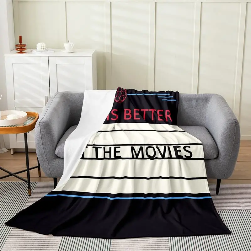 Vintage Cinema Ticket Throw Bl - Home Cinema Couch incelemesi ve fiyatı