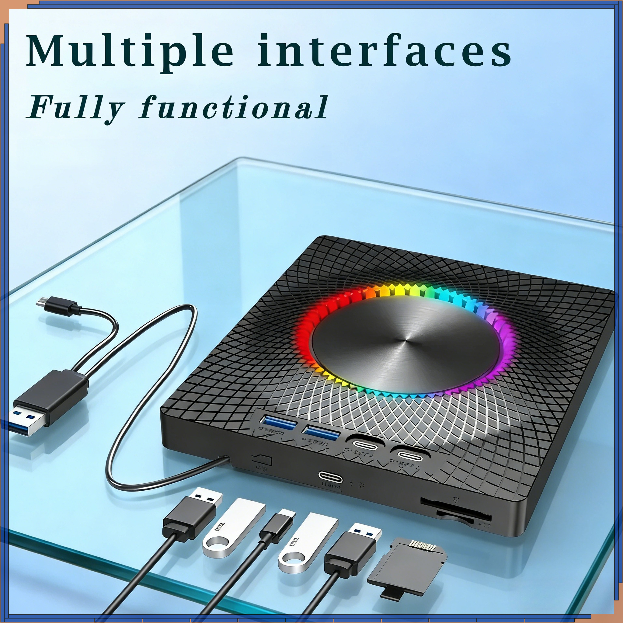 7 in 1 USB3.0&Type C CD DVD Pl - Blu Ray Disc Player incelemesi ve fiyatı