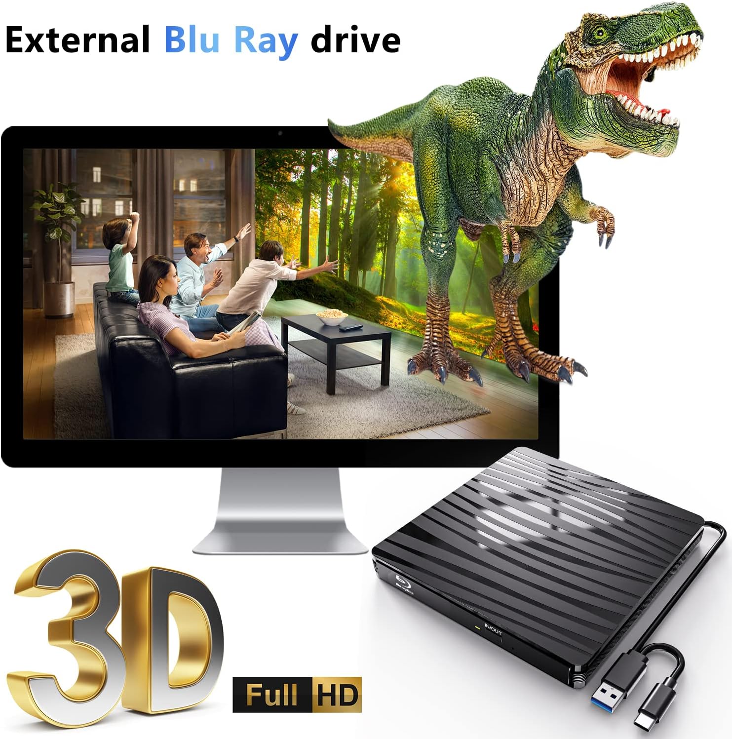 USB3.0 External Blu-ray Optica - Blu Ray Disc Player incelemesi ve fiyatı
